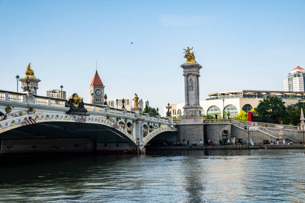 istock Tianjin beian Bridge in haihe river 2153674249
