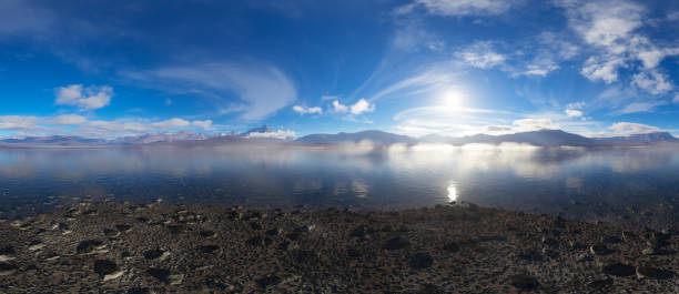 istock Dramatic Panorama of Clouds and Mountain Landscape. Nature Background. 2153675311