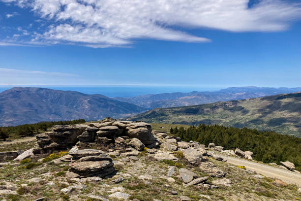 Hiking in Sierra Nevada national park, Andalusia, Spain