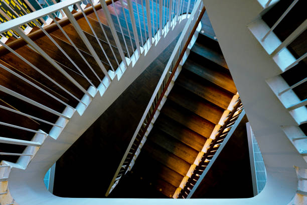 istock High angle view of a staircase 2153679586
