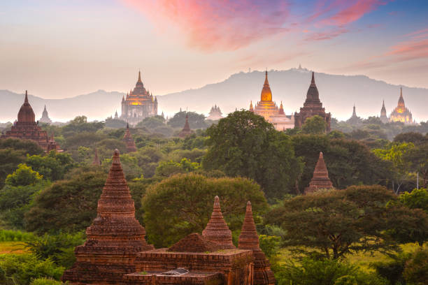 Bagan, Myanmar temples in the Archaeological Zone