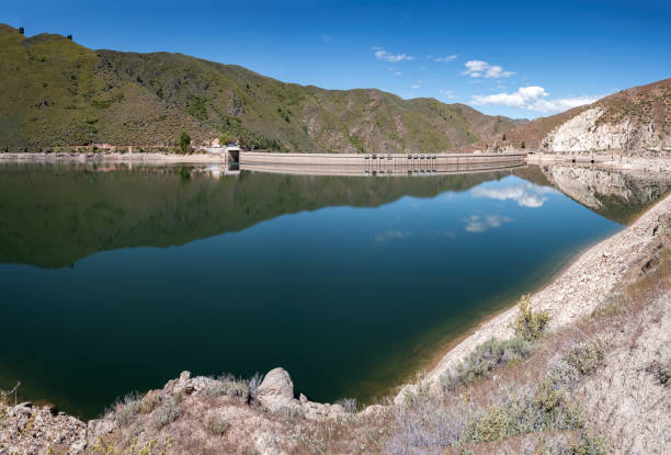 istock Still water behind a Dam on the Boise River 2153681784