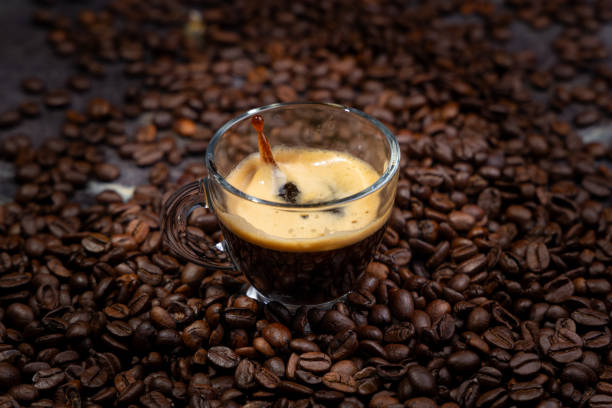 Dark Elixir: Tempting Close-Up of Coffee Beans