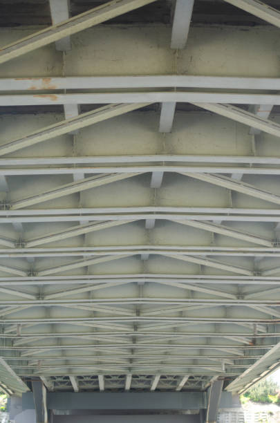 istock Under the bridge without people in the city 2153687205