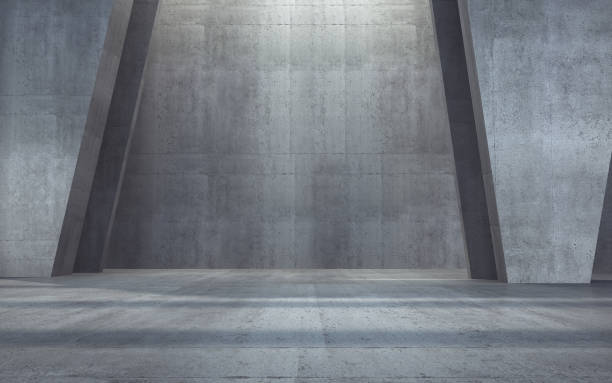 istock New Generation Abstract Empty Building Structure Made of Gray Concrete 2153687291
