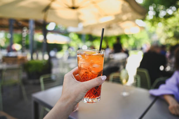 istock Woman holding cocktail close up. 2153687446