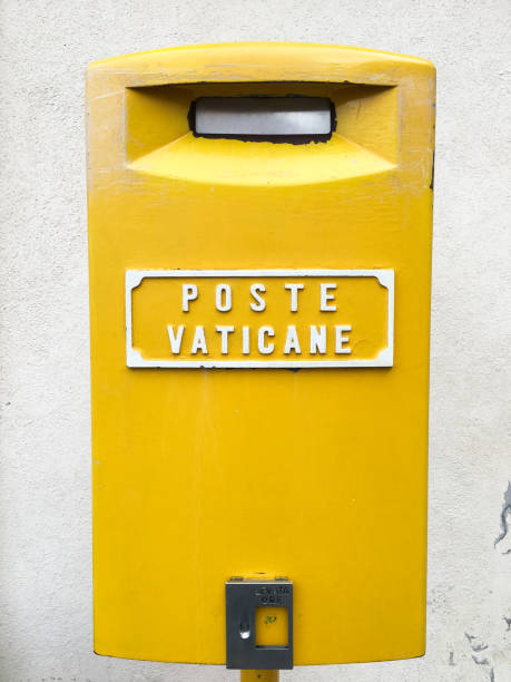 istock Yellow post box in Vatican city 2153693728