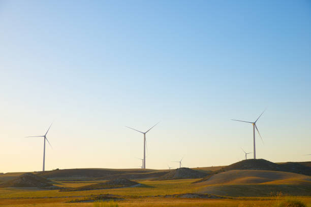 istock Wind turbine generators for clean electricity production 2153695957
