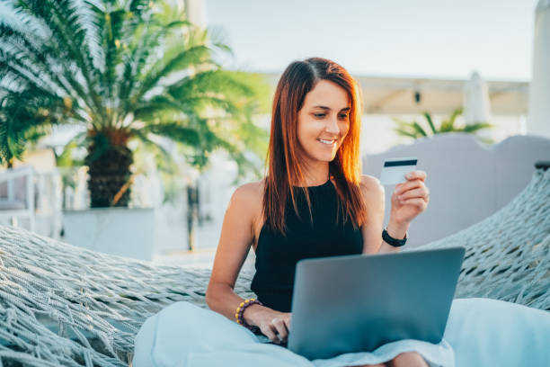 istock Tourist on summer vacation combining work and leisure 2153696308