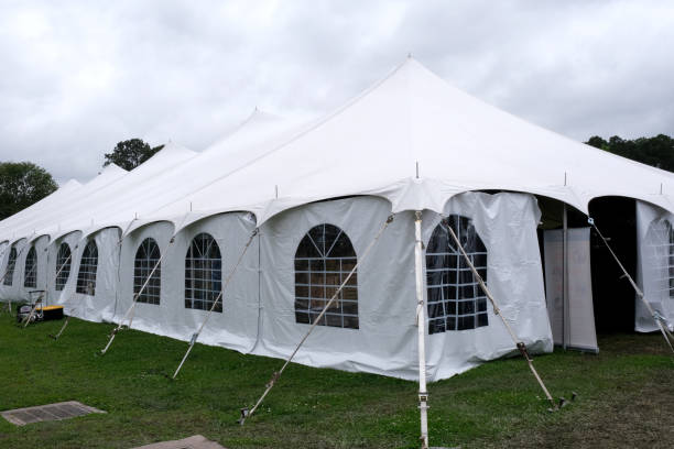 White tent at a venue