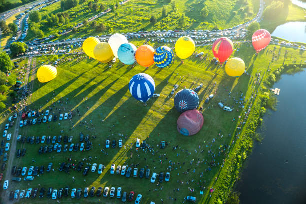 istock Hot Air Balloon Championship in Birstonas, Lithuania 2153717857
