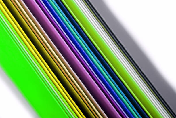 close up of the multicolor paper