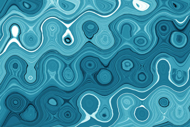 blue  turquoise color  layered abstract illustration wavy  background