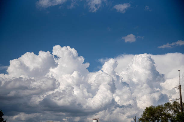 beautiful clouds on a blue sky
