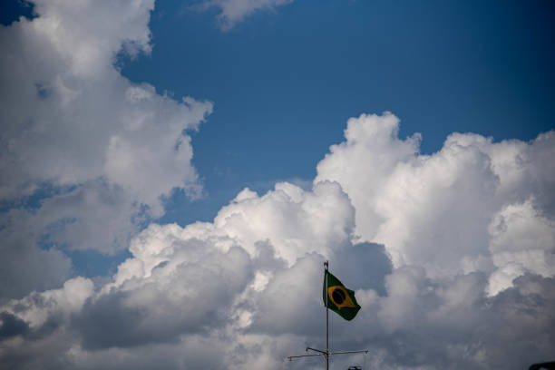 istock Cummulunimbus clouds in the blue sky 2153728125