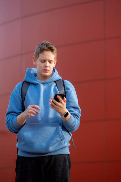 istock Concerned Connection: Teen Boy in Video Call 2153732069