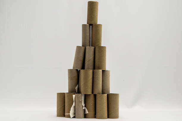 istock A stack of toilet paper rolls is piled on top of each other 2153744229
