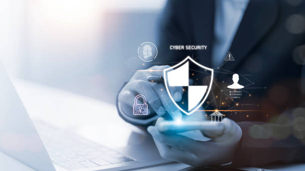 istock The shield is surrounded by various icons and symbols, including a pen 2153750410