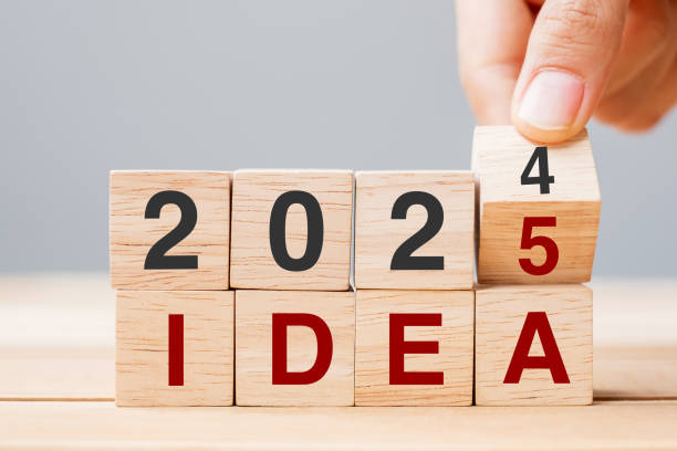 istock hand flipping block 2024 to 2025 IDEA text on table. goal, Resolution, strategy, plan, motivation, reboot, business and New Year holiday concepts 2153754163