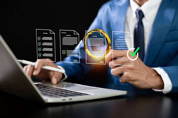 istock Business performance checklist concept Approval document Business Assessment Project approval and increasing business efficiency and business success. 2153758531