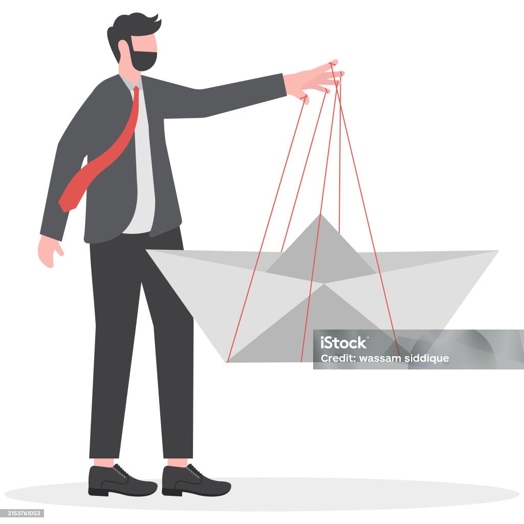 Puppet Corruption Control Corruption Businessman Puppet On String Stock Illustration ...