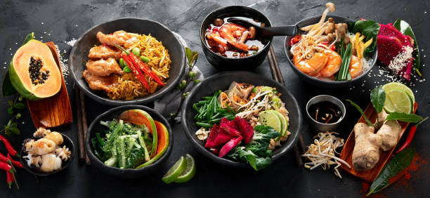 istock Assorted thai food. Asian style banquet. 2153766077