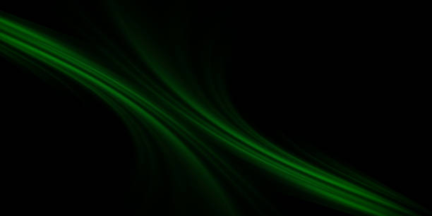 istock Illustration of light ray , green stripe line, speed motion background. Design abstract, science, futuristic, energy, modern digital technology concept for wallpaper, banner background 2153766553