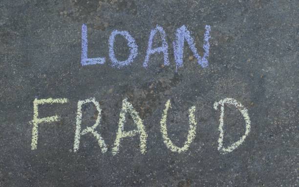 istock Loan Fraud Phrase Written on Blackboard with Chalk 2153771950