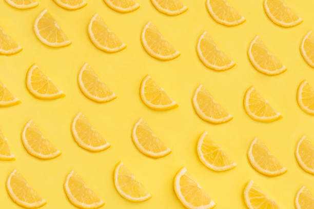 istock Citrus fruits isolated on yellow background. 2153772831