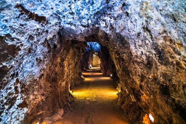 Interior of El Eden Mine in Zacatecas, Mexico