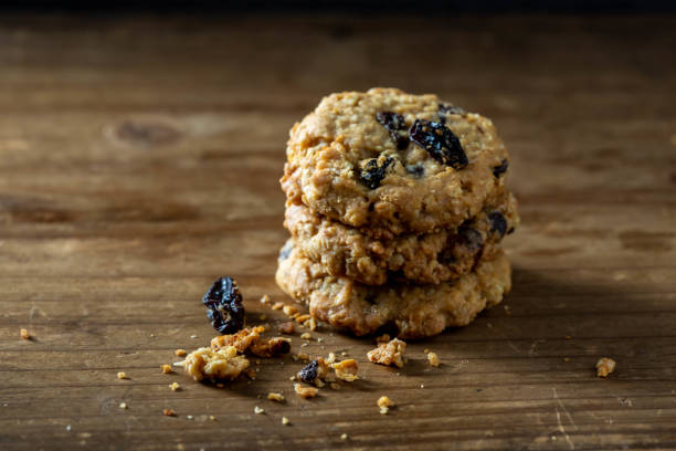 istock nut and raisin cookie on wooden background 2153775772