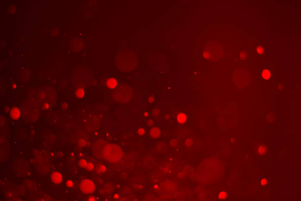 istock Red glitter vintage lights background. 2153777459