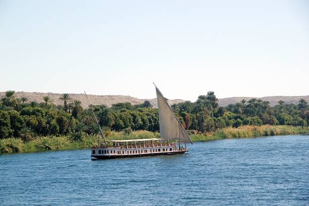 istock Nile cruises by dahabeah along the Nile river between Luxor and Aswan, Egypt 2153779468