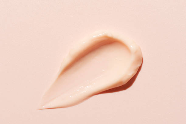 istock Pink peach cosmetic cream sample 2153780258