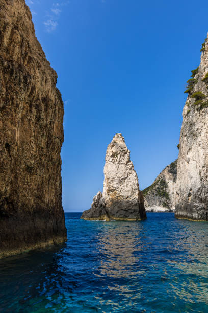 Sea stack near Keri caves, Zakynthos, Greece