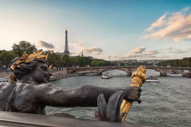 istock Alexandre III Bridge in Paris at sunset 2153783362