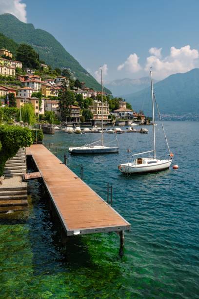 istock view of Como lake during the springtime 2153785279