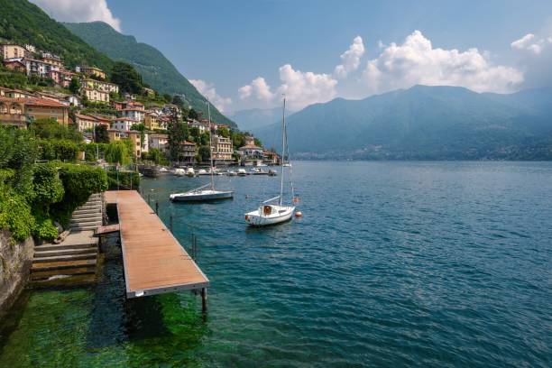 istock view of Como lake during the springtime 2153785599