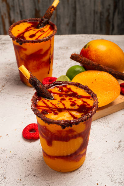 istock Mangonada, typical mexican mango smoothie with chamoy sauce and lime juice. 2153786242