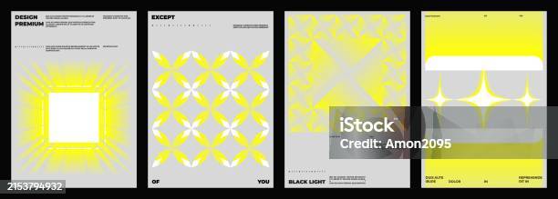 Strict Color Ilustración de Strict Poster Design Set y más Vectores Libres de ...