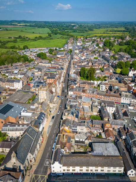 istock High Street Dorchester in Dorset 2153795741
