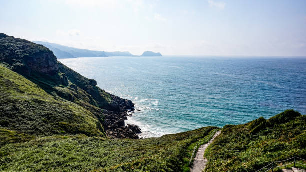 istock Views of the ocean from a hill in northern Spain 2153796310