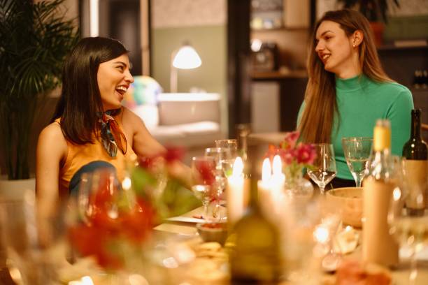 istock Smiling Friends Enjoying Wine Tasting 2153811527
