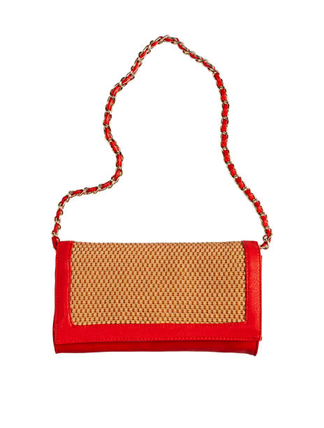 istock Fashionable leather bag isolated on white background 2153821374