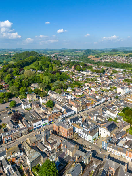 istock High Street Shops in central Bridport 2153822165