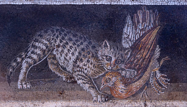 This is A Mosaic Tile of a Hand at a Cathedrial