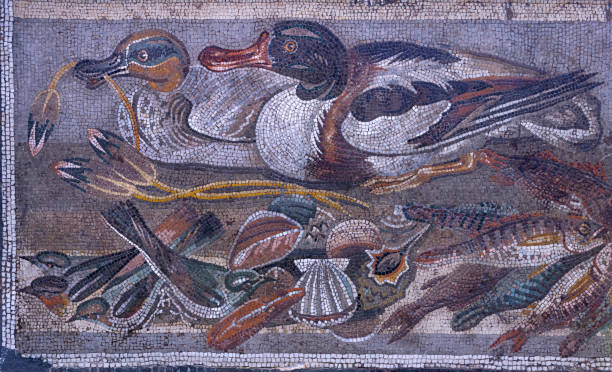 istock Pompeii animal mosaic showing ducks 2153822233