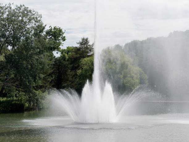 istock Beautiful fountain in the park 2153822434