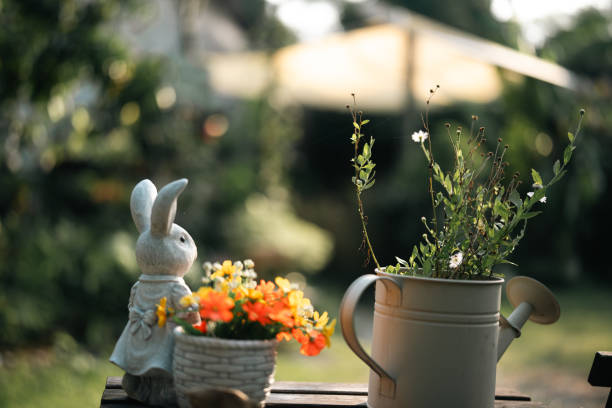 Outdoor coziness in danish garden.