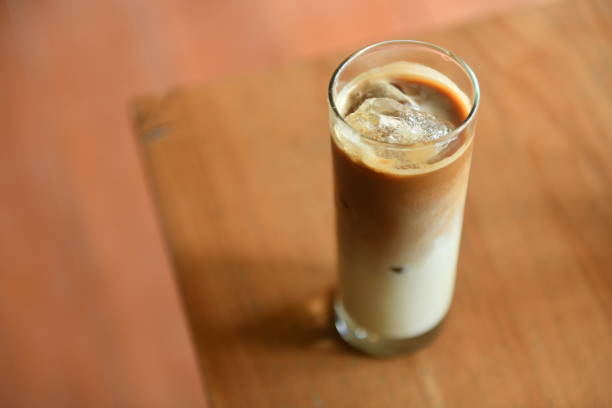 istock Iced coffee milk with palm sugar on wooden table. 2153830447